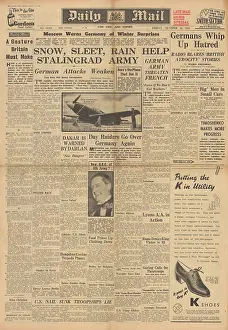Mustangs: Daily Mail front page Battle of Stalingrad