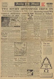 Attu: Daily Mail front page Battle of Stalingrad