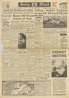 Artic: Daily Mail front page Battle of Stalingrad