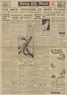 Antananarivo: Daily Mail front page Battle of Stalingrad