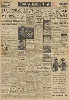 Petworth: Daily Mail front page Battle of Stalingrad