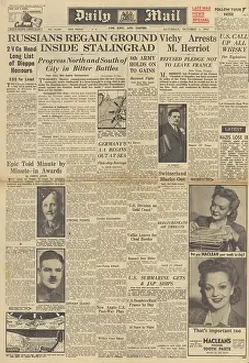 Merritt: Daily Mail front page Battle of Stalingrad
