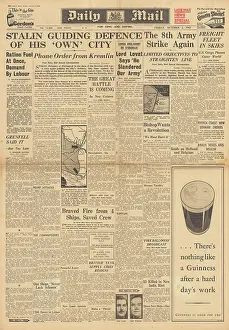 Lovat: Daily Mail front page Battle of Stalingrad