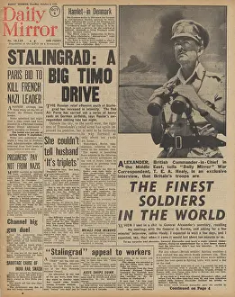 Doriot: Daily Mail front page Battle of Stalingrad