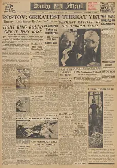 Mehmet: Daily Mail front page Battle of Stalingrad
