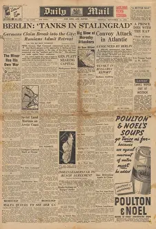 Daily Mail front page Battle of Stalingrad