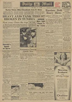 Cliveden: Daily Mail front page Battle for Tunisia