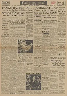 Venturas: Daily Mail front page Battle for Tunisia