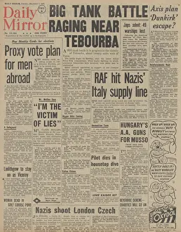 Tebourba: Daily Mail front page Battle for Tunisia