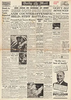 Longstop: Daily Mail front page Battle of Tunisia