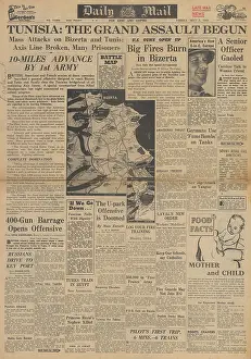 Devers: Daily Mail front page Battle of Tunisia