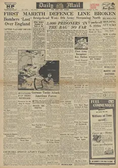 Tovey: Daily Mail front page Battle for Tunisia