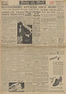 Donetz: Daily Mail front page Battle for Tunisia