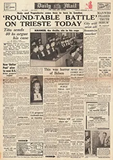 Giulia: Daily Mail front page Belsen trial