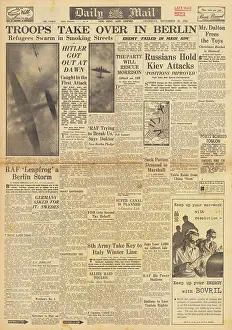 Kherson: Daily Mail front page Bombing of Berlin