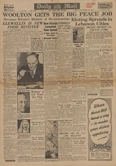 Modane: Daily Mail front page Cabinet reshuffle