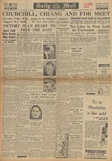Ortona: Daily Mail front page Cairo Conference