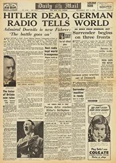 Petacci: Daily Mail front page death of Adolf Hitler
