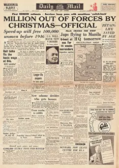 Reynaud: Daily Mail front page Demobilisation programme