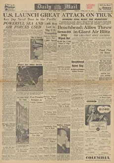 Rhona: Daily Mail front page US forces attack Truk