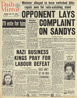 Laski: Daily Mail front page General Election