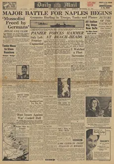 Sasso: Daily Mail front page German forces rescue Mussolini