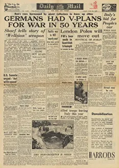 Peenemunde: Daily Mail front page German ray weapon plans