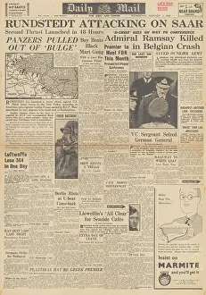 Papandreou: Daily Mail front page Heavy Luftwaffe losses