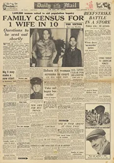 Batavia: Daily Mail front page MacArthur meets Hirohito
