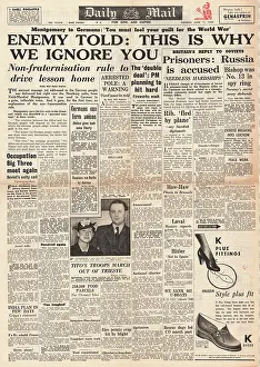 Giulia: Daily Mail front page Montgomery explains No Fraternising