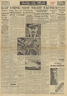 Kohima: Daily Mail front page New tactics for Bomber Command