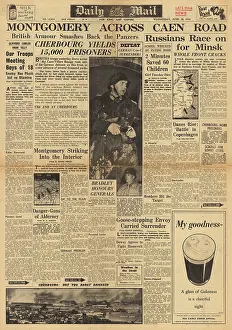 Lawton: Daily Mail front page Operation Epsom in Normandy