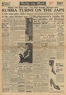 Koiso: Daily Mail front page No quick peace say Eisenhower