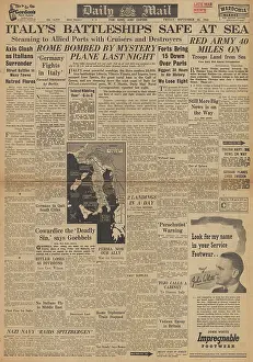 Spitzbergen: Daily Mail front page Red Army advance