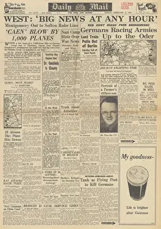 Nijmegen: Daily Mail front page Red Army advance on Berlin