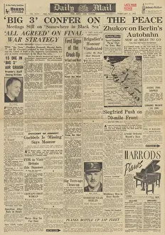 Hodges: Daily Mail front page Red Army advance on Berlin
