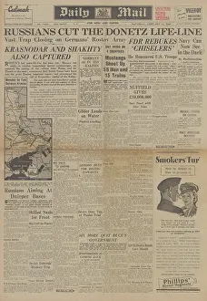 Nuffield: Daily Mail front page Red Army advance on Eastern Front