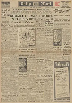 Arakan: Daily Mail front page Red Army advance on the Eastern Front