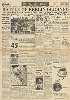 Hodges: Daily Mail front page Red Army advance on Oder