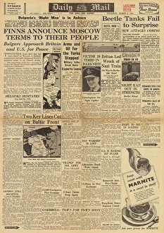 Krivoy: Daily Mail front page Red Army advance on Pskov