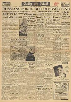 Nikolaev: Daily Mail front page Red Army advance along River Bug line