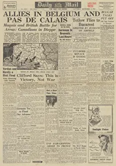 Narbonne: Daily Mail front page Red Army in Bucharest