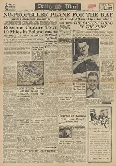 Britains: Daily Mail front page Red Army capture Berdichev