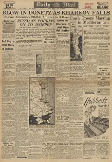 Konev: Daily Mail front page Red Army capture Kharkov