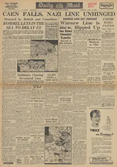 Ploesti: Daily Mail front page Red Army capture Lida