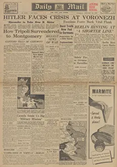 Lorient: Daily Mail front page Red Army enter Voronezh