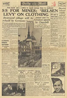 Catherdral: Daily Mail front page SS prisoners to work in mines