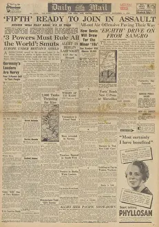 Smuts: Daily Mail front page Tehran Conference