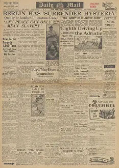 Smuts: Daily Mail front page Tehran Conference