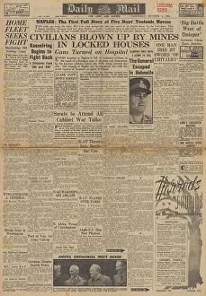 Wingate: Daily Mail front page War crimes in Naples